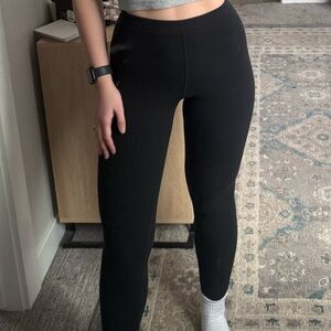 ALO Yoga Black Ribbed Leggings